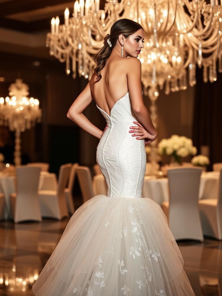 Celeste Pearl Reception Gown — view 2