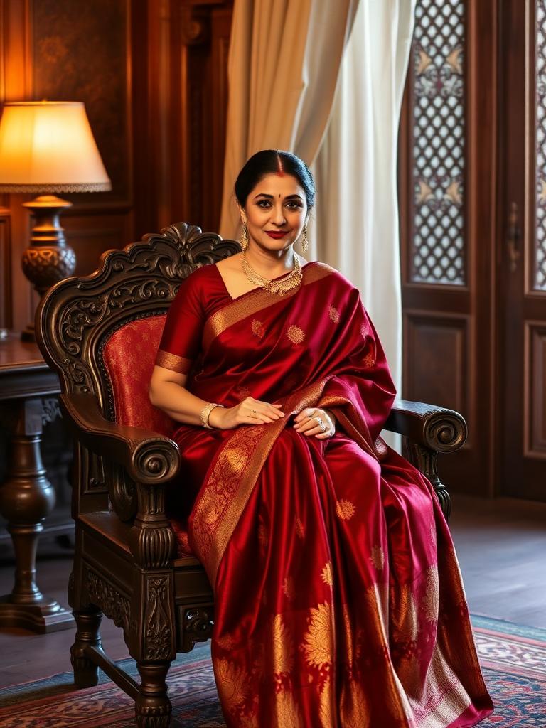 Banaras Antique Zari Saree — view 2