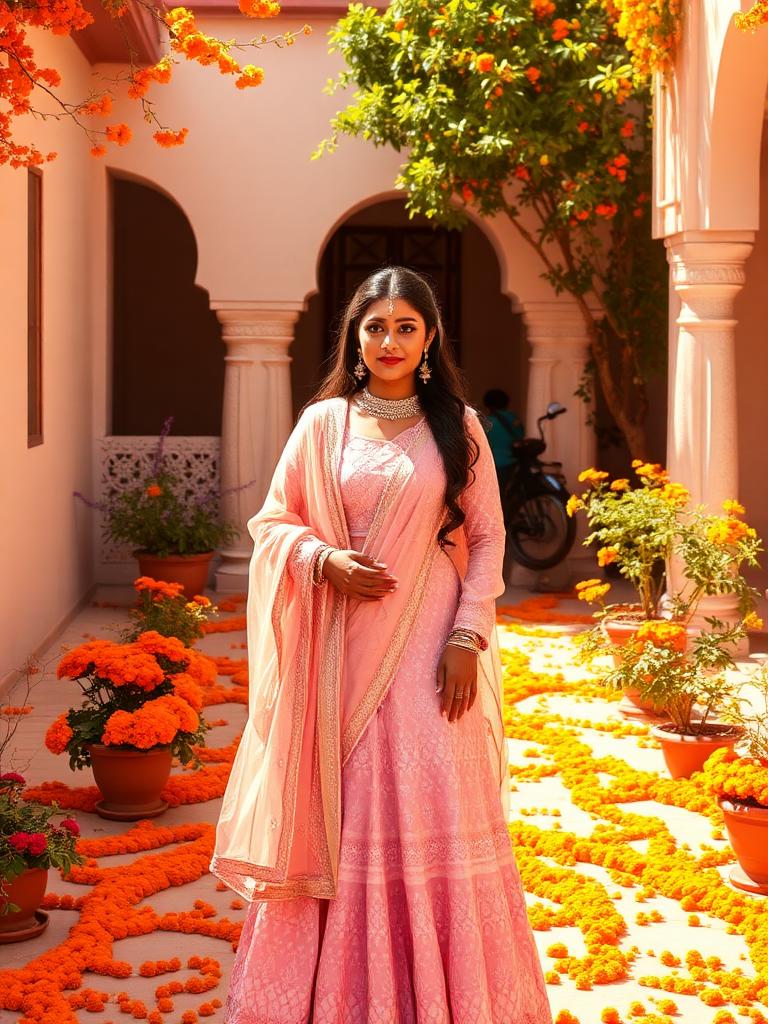 Pastel Chikan Sharara Set — view 2