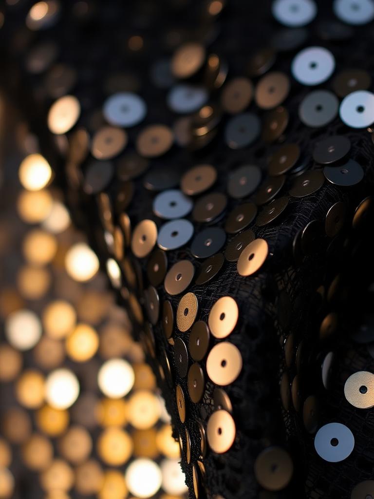 Onyx Sequin Cocktail Gown — view 3