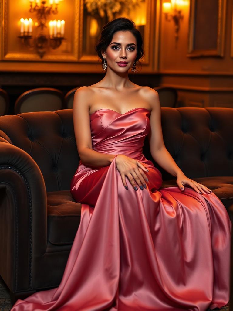 Rosé Draped Indo-Western — view 2