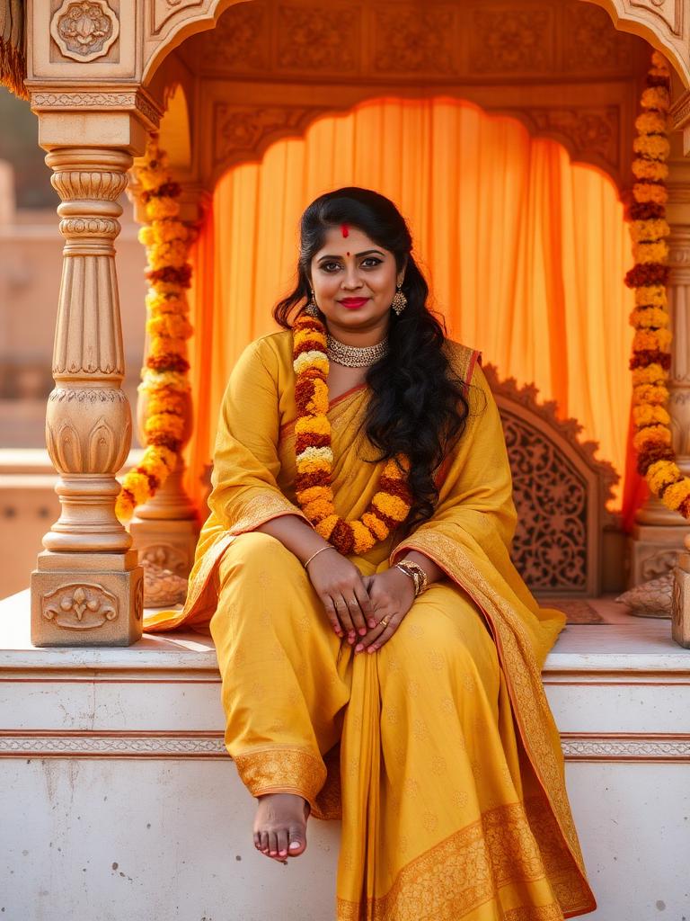Mustard Gota Patti Suit — view 2