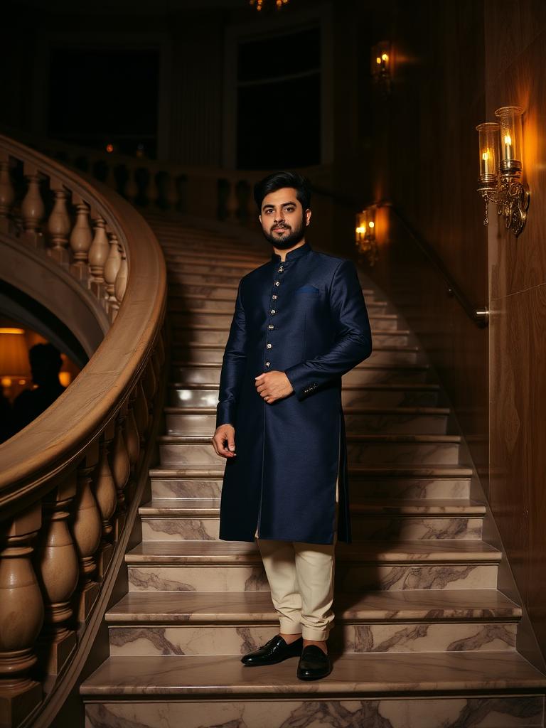 Arjun Bandhgala Jacket Set — view 2